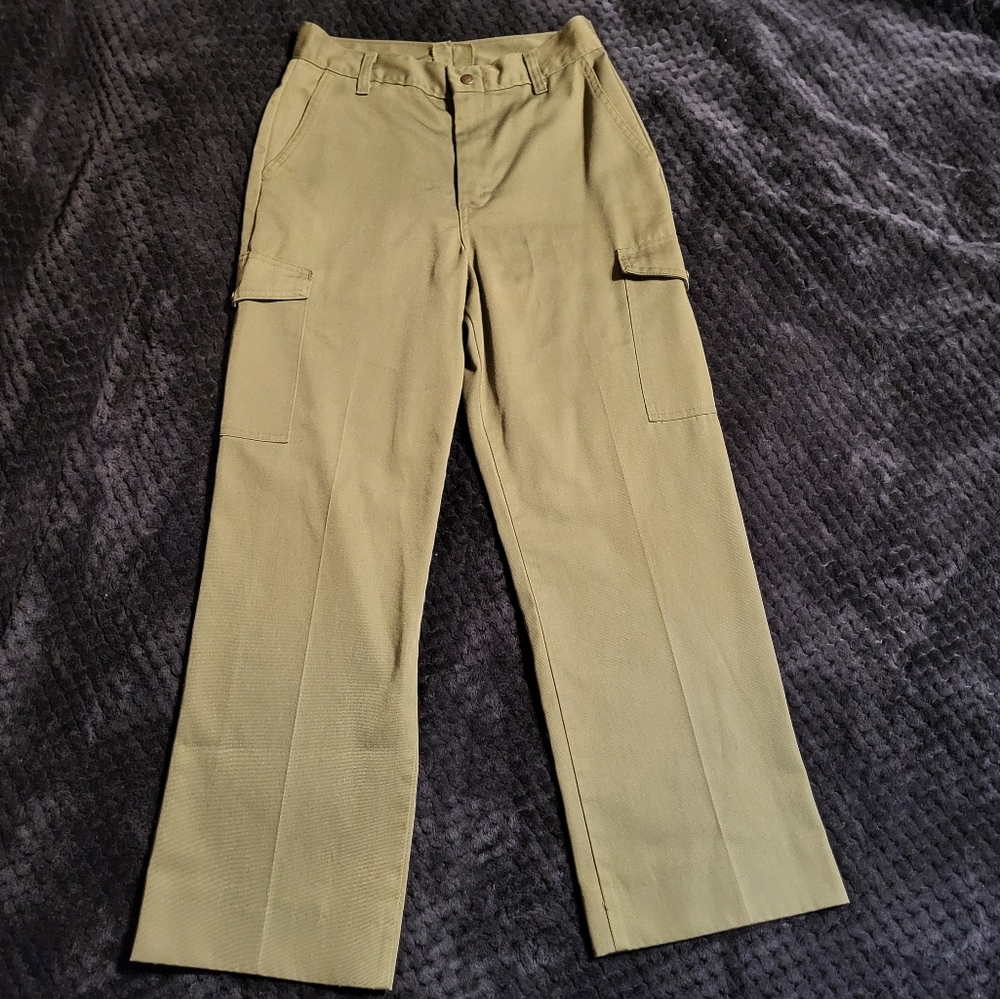 Vintage Boy Scouts of America Uniform cargo pants Boys 16 vtg